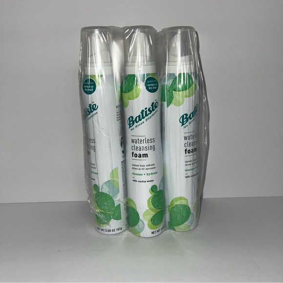 Batiste Waterless Cleansing Foam Pack Of 3 New 3.6oz Each - Picture 1 of 4